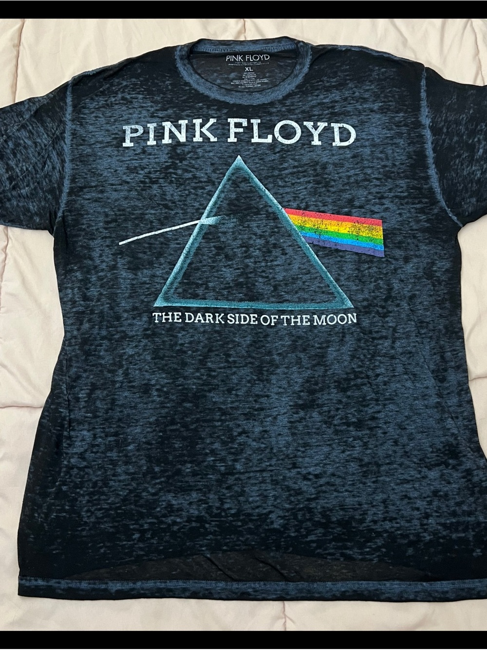 T-shirt Bundle 2 for $10 Pink Floyd Black Tee with Rainbow Prism Graphic